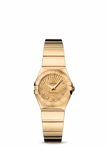 Omega Constellation Quartz 24 Polished Yellow Gold / Champagne Supernova 123.50.24.60.58.002 (12350246058002)